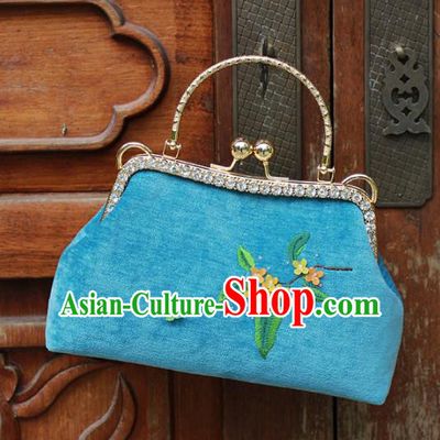 Chinese Traditional Embroidered Bags Retro Osmanthus Flowers Handbags for Women