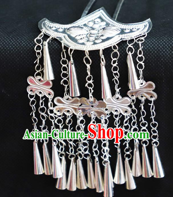 Chinese Traditional Miao Nationality Wedding Hair Accessories Ethnic Folk Dance Hairpins Headwear for Women