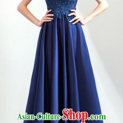 Top Grade Handmade Catwalks Costumes Compere Royalblue Full Dress for Women
