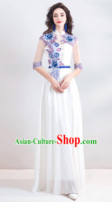 Top Grade Handmade Compere Costume Catwalks Veil Formal Dress for Women Top Grade Handmade Compere Costume Catwalks Veil Formal Dress for Women