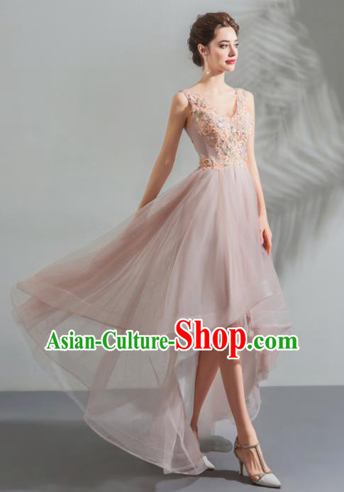 Top Grade Handmade Compere Costume Catwalks Veil Formal Dress for Women