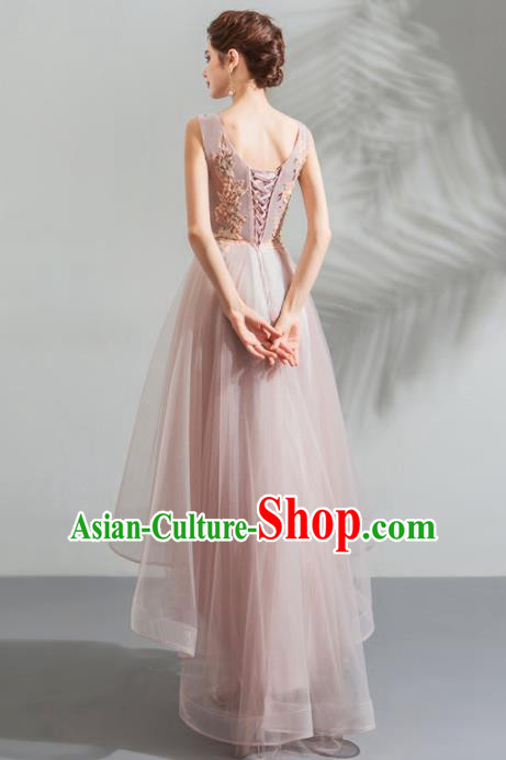 Top Grade Handmade Compere Costume Catwalks Veil Formal Dress for Women