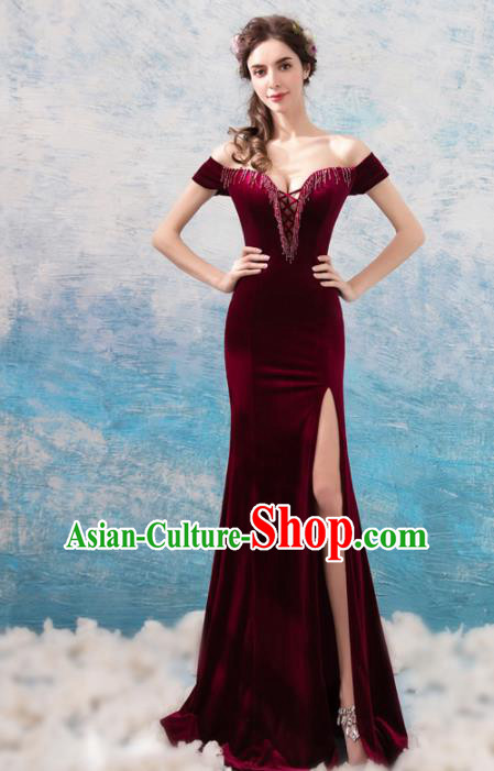 Chinese Traditional Red Cheongsam Wedding Bride Costume Compere Full Dress for Women Chinese Traditional Red Cheongsam Wedding Bride Costume Compere Full Dress for Women