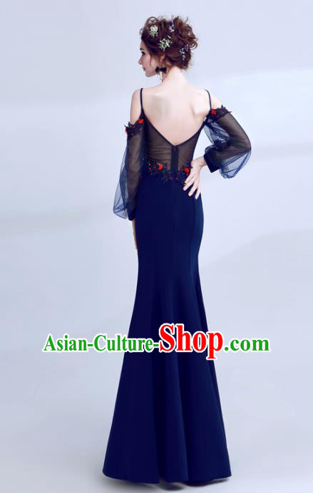 Top Grade Purple Veil Evening Dress Compere Costume Handmade Catwalks Angel Full Dress for Women Top Grade Purple Veil Evening Dress Compere Costume Handmade Catwalks Angel Full Dress for Women