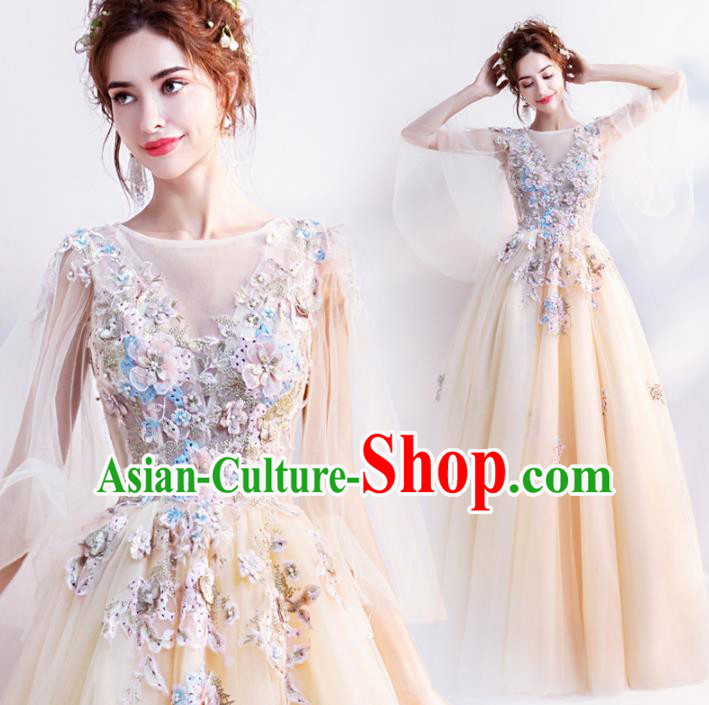 Top Grade Purple Veil Evening Dress Compere Costume Handmade Catwalks Angel Full Dress for Women Top Grade Purple Veil Evening Dress Compere Costume Handmade Catwalks Angel Full Dress for Women