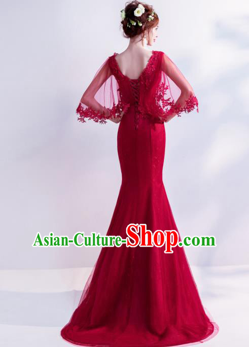 Top Grade Purple Veil Evening Dress Compere Costume Handmade Catwalks Angel Full Dress for Women Top Grade Purple Veil Evening Dress Compere Costume Handmade Catwalks Angel Full Dress for Women