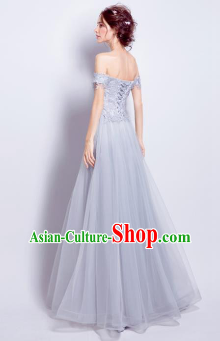Top Grade Purple Veil Evening Dress Compere Costume Handmade Catwalks Angel Full Dress for Women Top Grade Purple Veil Evening Dress Compere Costume Handmade Catwalks Angel Full Dress for Women