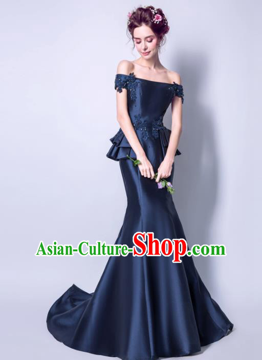 Top Grade Purple Veil Evening Dress Compere Costume Handmade Catwalks Angel Full Dress for Women Top Grade Purple Veil Evening Dress Compere Costume Handmade Catwalks Angel Full Dress for Women
