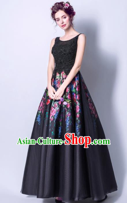 Top Grade Purple Veil Evening Dress Compere Costume Handmade Catwalks Angel Full Dress for Women
