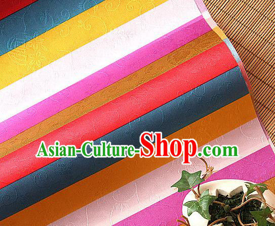Asian Traditional Palace Style Drapery Chinese Royal Pattern Design Brocade Korean Hanbok Fabric Silk Fabric Material