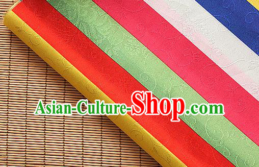 Asian Traditional Palace Style Drapery Chinese Royal Pattern Design Brocade Korean Hanbok Fabric Silk Fabric Material