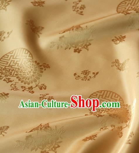Asian Traditional Palace Drapery Korean Hanbok Royal Pattern Design Brocade Satin Fabric Chinese Tang Suit Silk Fabric Material Asian Traditional Palace Drapery Korean Hanbok Royal Pattern Design Brocade Satin Fabric Chinese Tang Suit Silk Fabric Material