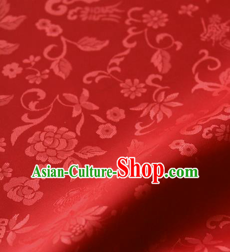 Asian Traditional Palace Drapery Korean Hanbok Royal Pattern Design Brocade Satin Fabric Chinese Tang Suit Silk Fabric Material Asian Traditional Palace Drapery Korean Hanbok Royal Pattern Design Brocade Satin Fabric Chinese Tang Suit Silk Fabric Material