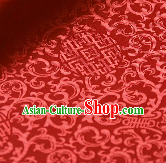 Asian Chinese Traditional Palace Drapery Chinese Royal Pattern Design Brocade Satin Fabric Tang Suit Silk Fabric Materia