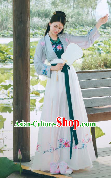 Chinese Ancient Tang Dynasty Palace Princess Hanfu Dress Traditional Royal Lady Historical Costumes Chinese Ancient Tang Dynasty Palace Princess Hanfu Dress Traditional Royal Lady Historical Costumes