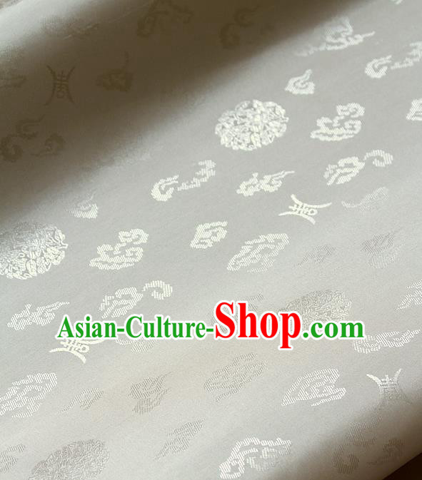 Asian Traditional Palace Drapery Korean Hanbok Royal Pattern Design Brocade Satin Fabric Chinese Tang Suit Silk Fabric Material