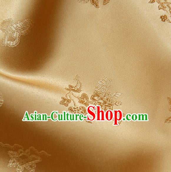 Asian Traditional Palace Drapery Korean Hanbok Royal Pattern Design Brocade Satin Fabric Chinese Tang Suit Silk Fabric Material Asian Traditional Palace Drapery Korean Hanbok Royal Pattern Design Brocade Satin Fabric Chinese Tang Suit Silk Fabric Material