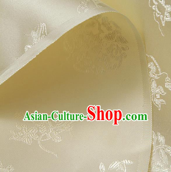 Asian Traditional Palace Drapery Korean Hanbok Royal Pattern Design Brocade Satin Fabric Chinese Tang Suit Silk Fabric Material Asian Traditional Palace Drapery Korean Hanbok Royal Pattern Design Brocade Satin Fabric Chinese Tang Suit Silk Fabric Material