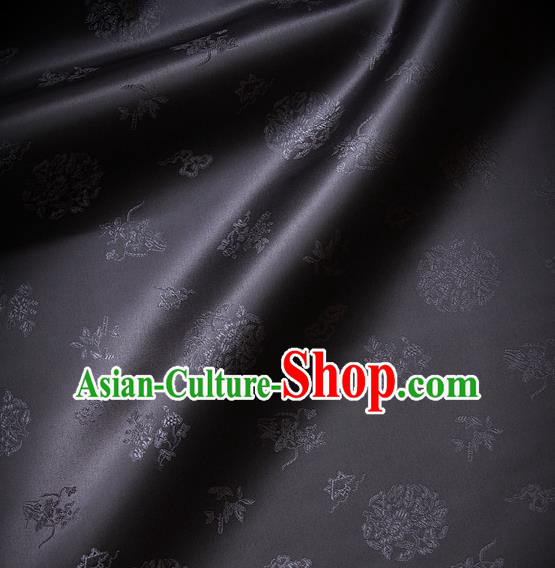 Asian Traditional Palace Drapery Korean Hanbok Royal Pattern Design Brocade Satin Fabric Chinese Tang Suit Silk Fabric Material