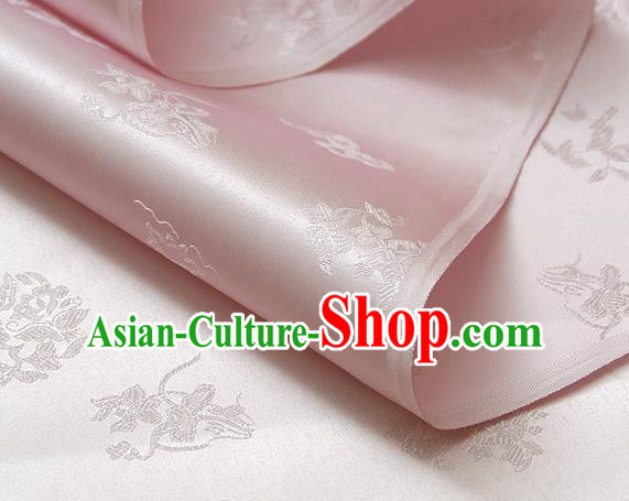 Asian Traditional Palace Drapery Korean Hanbok Royal Pattern Design Brocade Satin Fabric Chinese Tang Suit Silk Fabric Material