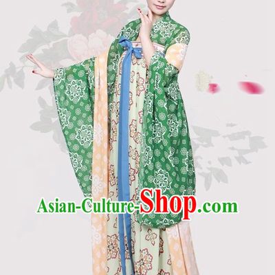 Chinese Ancient Tang Dynasty Historical Costumes Palace Lady Hanfu Dress for Women