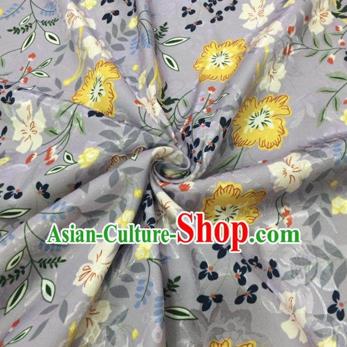 Chinese Traditional Flower Silk Fabric Brocade Embroidered Fabric Dress Material Chinese Traditional Flower Silk Fabric Brocade Embroidered Fabric Dress Material