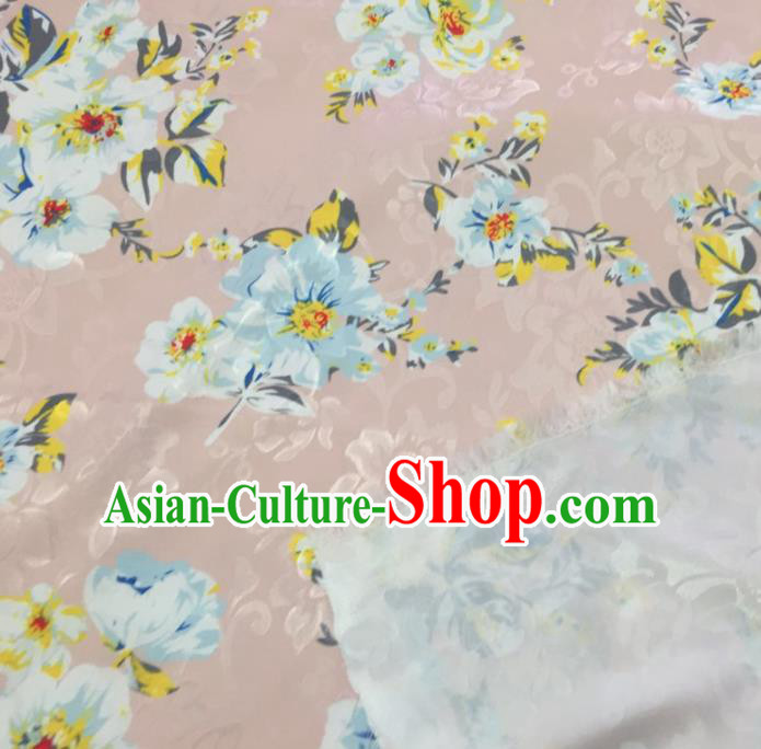 Chinese Traditional Flower Silk Fabric Brocade Embroidered Fabric Dress Material Chinese Traditional Flower Silk Fabric Brocade Embroidered Fabric Dress Material