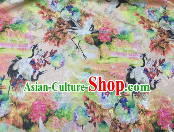 Chinese Traditional Flower Silk Fabric Brocade Embroidered Fabric Dress Material Chinese Traditional Flower Silk Fabric Brocade Embroidered Fabric Dress Material