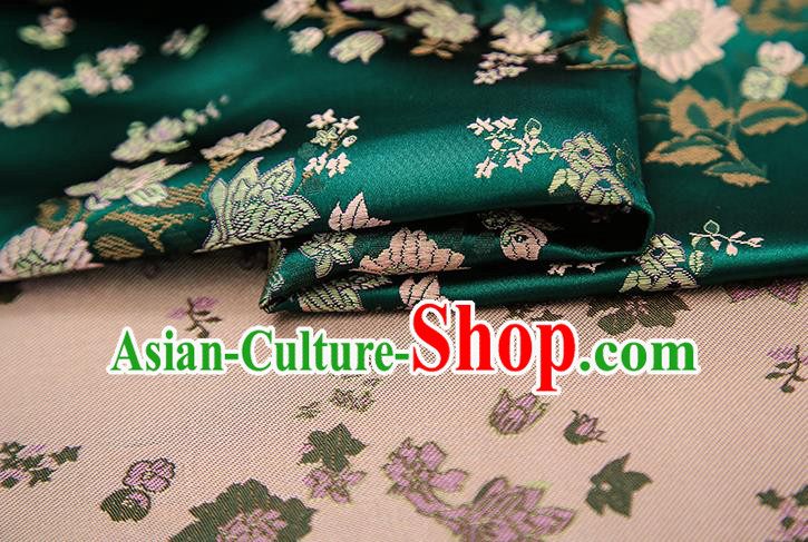 Chinese Traditional Flower Silk Fabric Brocade Embroidered Fabric Dress Material Chinese Traditional Flower Silk Fabric Brocade Embroidered Fabric Dress Material