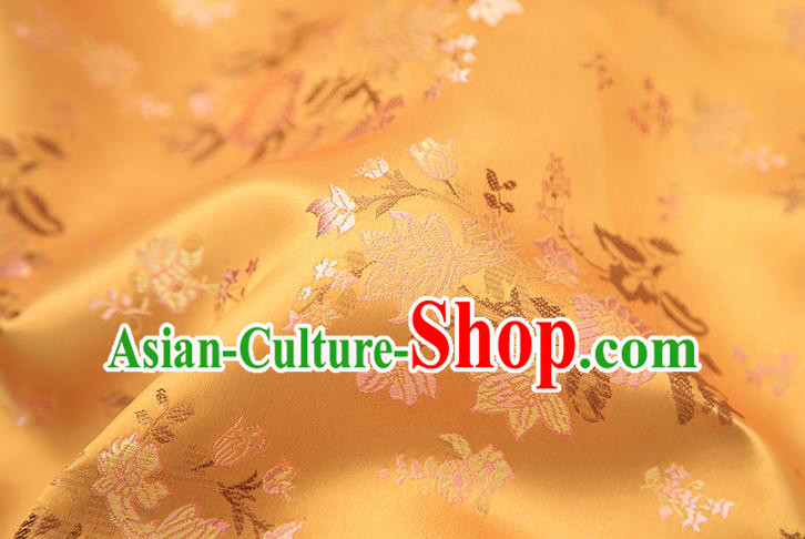 Chinese Traditional Flower Silk Fabric Brocade Embroidered Fabric Dress Material Chinese Traditional Flower Silk Fabric Brocade Embroidered Fabric Dress Material