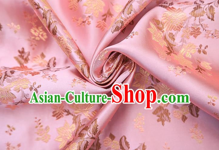 Chinese Traditional Flower Silk Fabric Brocade Embroidered Fabric Dress Material Chinese Traditional Flower Silk Fabric Brocade Embroidered Fabric Dress Material