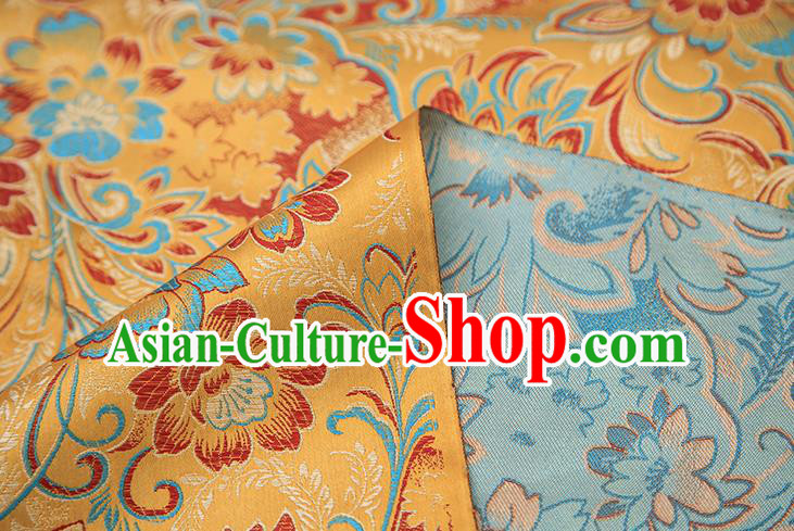 Chinese Traditional Flower Silk Fabric Brocade Embroidered Fabric Dress Material Chinese Traditional Flower Silk Fabric Brocade Embroidered Fabric Dress Material