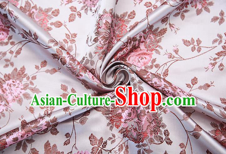 Chinese Traditional Flower Silk Fabric Brocade Embroidered Fabric Dress Material Chinese Traditional Flower Silk Fabric Brocade Embroidered Fabric Dress Material