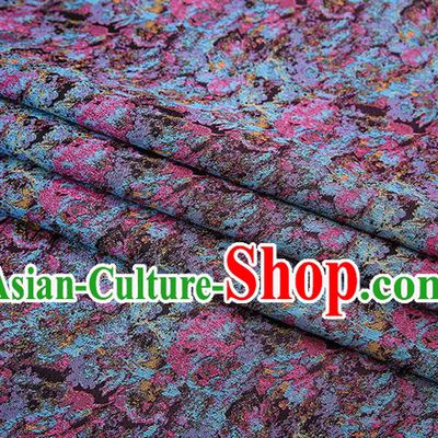 Chinese Traditional Purple Brocade Satin Fabric Tang Suit Material Classical Pattern Design Drapery