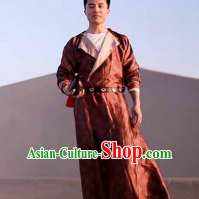 Chinese Ancient Tang Dynasty Swordsman Imperial Bodyguard Costumes for Men