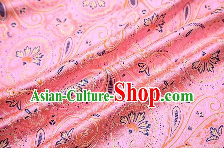 Chinese Traditional Flower Silk Fabric Brocade Embroidered Fabric Dress Material Chinese Traditional Flower Silk Fabric Brocade Embroidered Fabric Dress Material