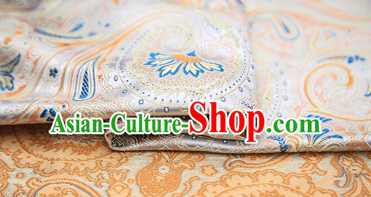 Chinese Traditional Flower Silk Fabric Brocade Embroidered Fabric Dress Material Chinese Traditional Flower Silk Fabric Brocade Embroidered Fabric Dress Material