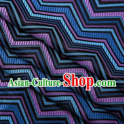 Black Satin Traditional Chinese Tang Suit Brocade Fabric Classical Pattern Design Material Drapery