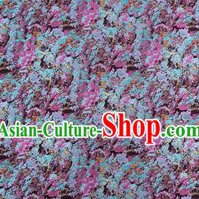 Chinese Traditional Satin Classical Pattern Design Light Blue Brocade Fabric Qipao Dress Material Drapery