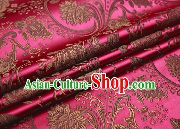 Chinese Traditional Flower Silk Fabric Brocade Embroidered Fabric Dress Material Chinese Traditional Flower Silk Fabric Brocade Embroidered Fabric Dress Material