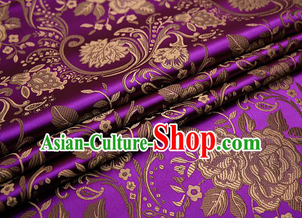 Chinese Traditional Flower Silk Fabric Brocade Embroidered Fabric Dress Material Chinese Traditional Flower Silk Fabric Brocade Embroidered Fabric Dress Material