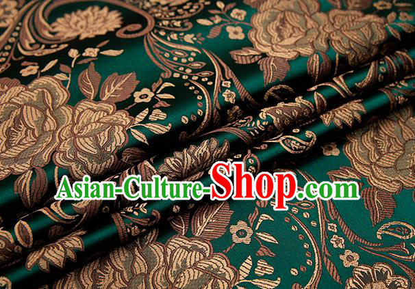 Chinese Traditional Flower Silk Fabric Brocade Embroidered Fabric Dress Material Chinese Traditional Flower Silk Fabric Brocade Embroidered Fabric Dress Material