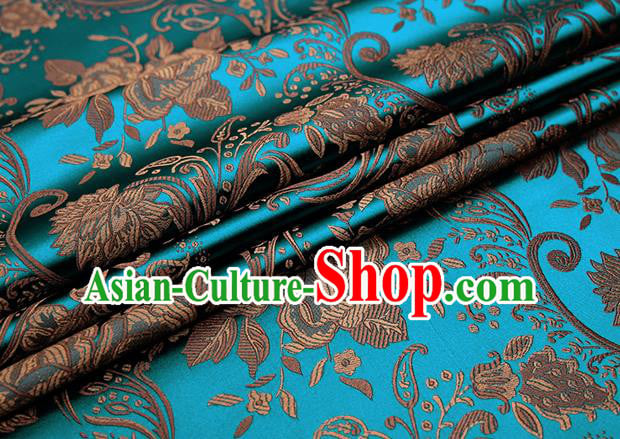 Chinese Traditional Flower Silk Fabric Brocade Embroidered Fabric Dress Material Chinese Traditional Flower Silk Fabric Brocade Embroidered Fabric Dress Material