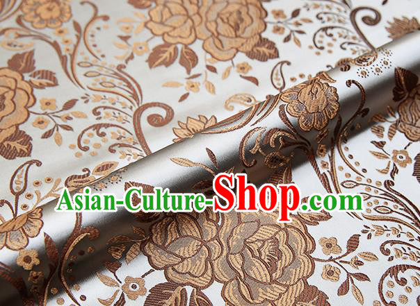 Chinese Traditional Flower Silk Fabric Brocade Embroidered Fabric Dress Material Chinese Traditional Flower Silk Fabric Brocade Embroidered Fabric Dress Material