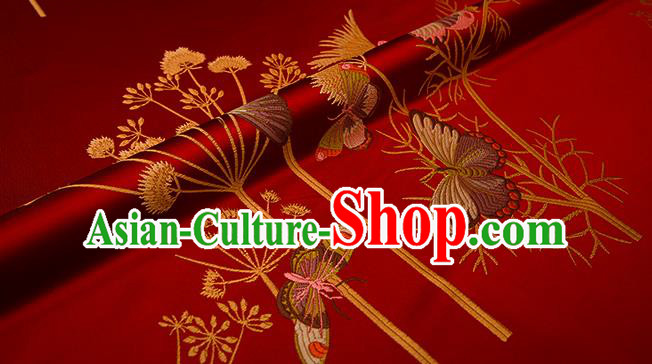 Chinese Traditional Flower Silk Fabric Brocade Embroidered Fabric Dress Material Chinese Traditional Flower Silk Fabric Brocade Embroidered Fabric Dress Material