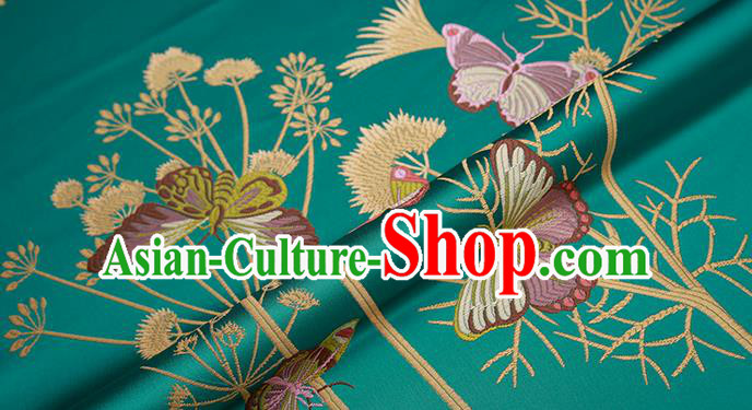 Chinese Traditional Flower Silk Fabric Brocade Embroidered Fabric Dress Material Chinese Traditional Flower Silk Fabric Brocade Embroidered Fabric Dress Material
