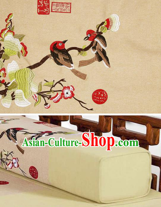 Chinese Traditional Flower Silk Fabric Brocade Embroidered Fabric Dress Material Chinese Traditional Flower Silk Fabric Brocade Embroidered Fabric Dress Material