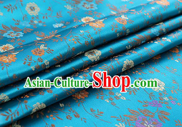 Chinese Traditional Flower Silk Fabric Brocade Embroidered Fabric Dress Material Chinese Traditional Flower Silk Fabric Brocade Embroidered Fabric Dress Material