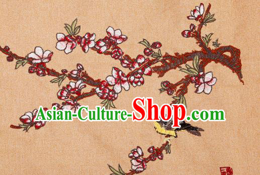 Chinese Traditional Flower Silk Fabric Brocade Embroidered Fabric Dress Material