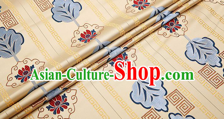 Chinese Traditional Flower Silk Fabric Brocade Embroidered Fabric Dress Material